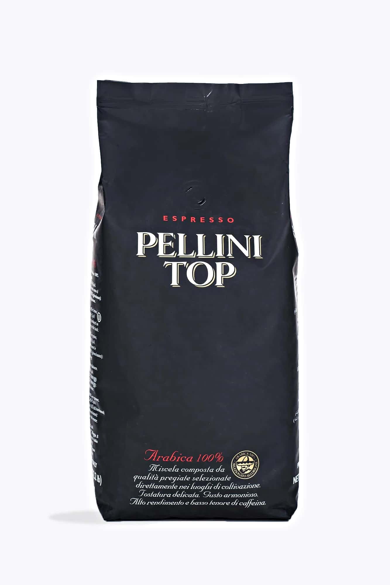 100% Arabica Kaffee für Siebträgermaschinen - Pellini Top Arabica Bohnen 1kg
