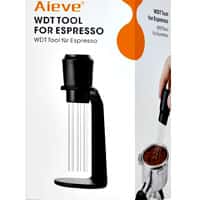 Aieve WDT Tool – für optimale Extraktion und weniger Channeling WDT Tool mit 0,4 mm Nadeln und Ständer zur Espresso-Vorbereitung