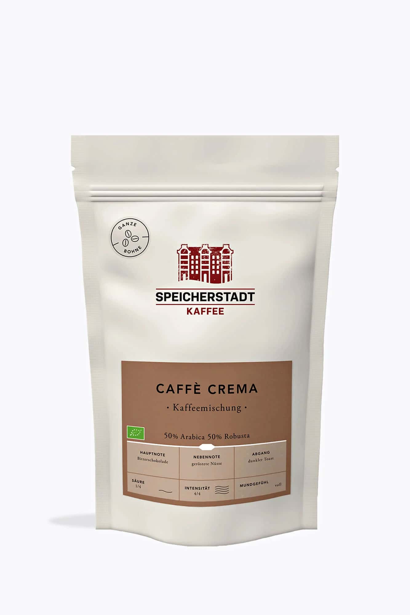 Besonderer Kaffee für Siebträger Speicherstadt Caffè Crema Bio