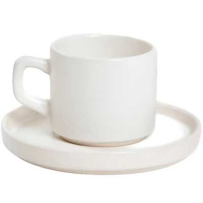 Keramik-Tasse Homla FAMELIO White, 200 ml