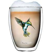 Creano doppelwandiges Latte-Glas Kolibri