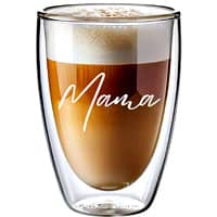 ElbFuchs doppelwandiges Latte Macchiato Glas - Geschenkidee für Mama ElbFuchs doppelwandiges Latte Macchiato Glas - Geschenkidee für Mama