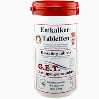 GET Spezial Entkalkertabletten für Espresso-Siebträger Reinigungszubehör für Siebträgermaschinen - GET Spezial Entkalkertabletten