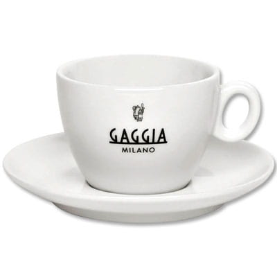 Gaggia Espressotassen dickwandig - 6er-Set mit Untertassen