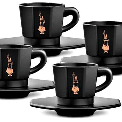 Bialetti Octagonal Espressotassen Set für 4 Personen
