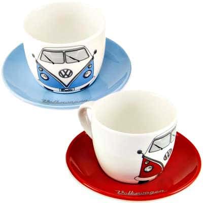 BRISA VW Collection Espressotassen Set für 2 Personen im Volkswagen Design
