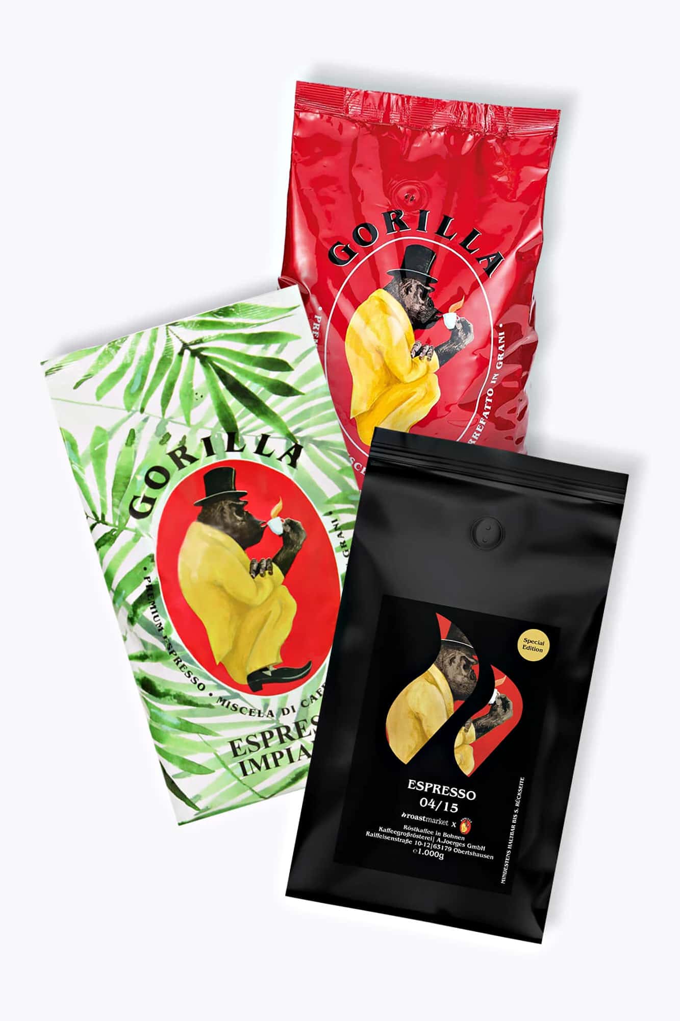 Gorilla Kaffee Probierpaket 3kg