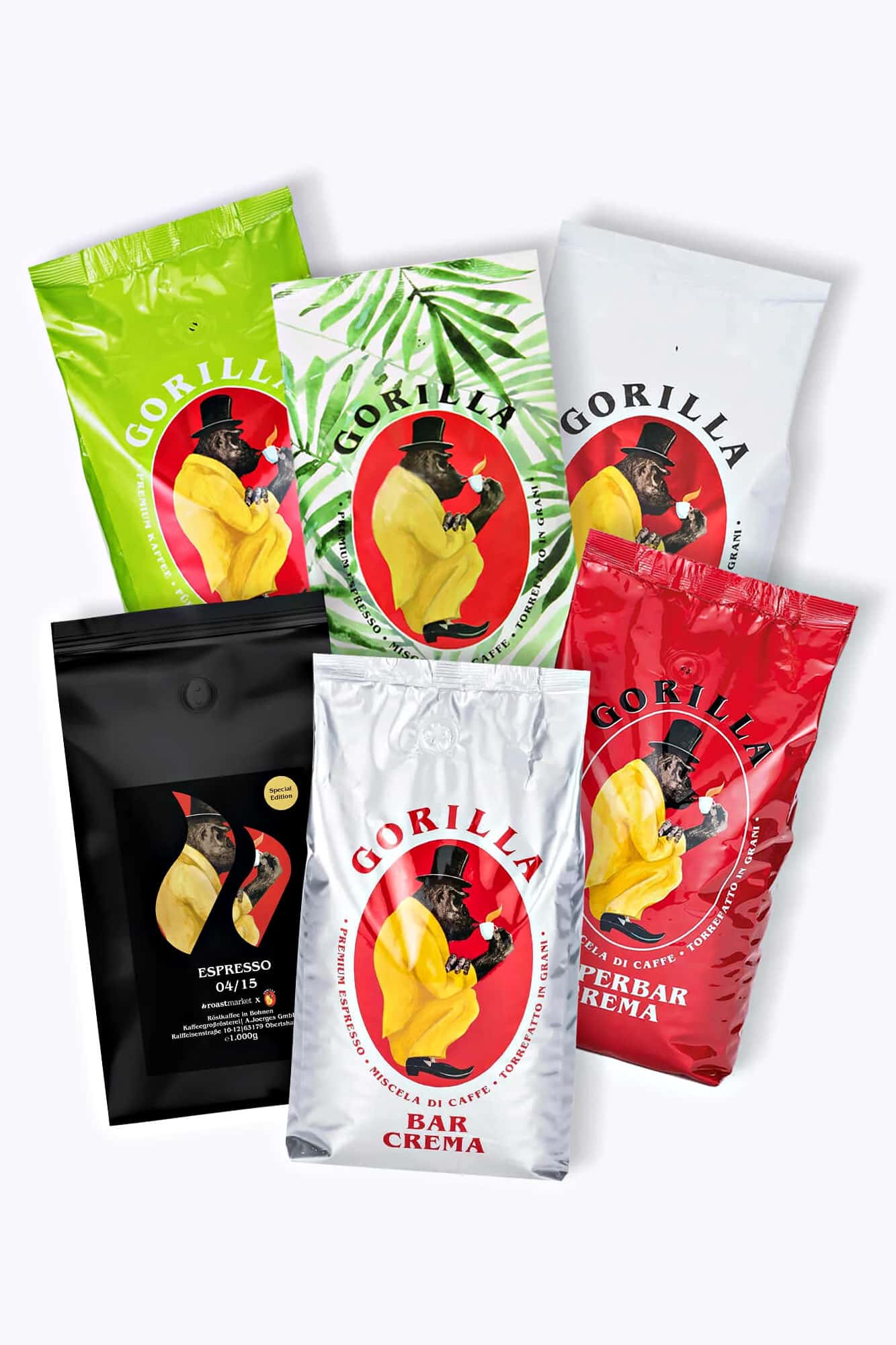 Gorilla Kaffee Probierpaket 6kg