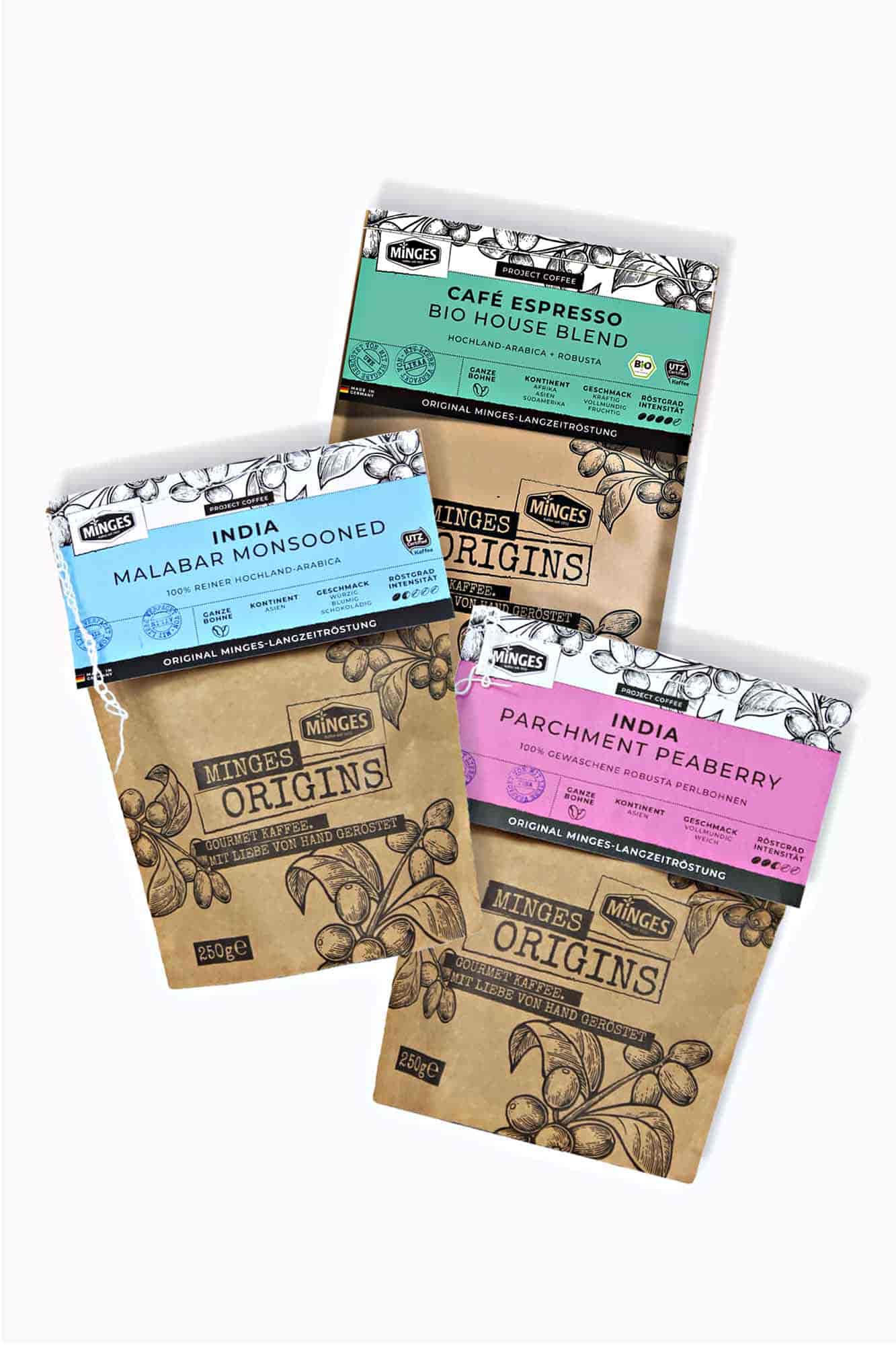 Kaffee Probierpaket Minges 750g