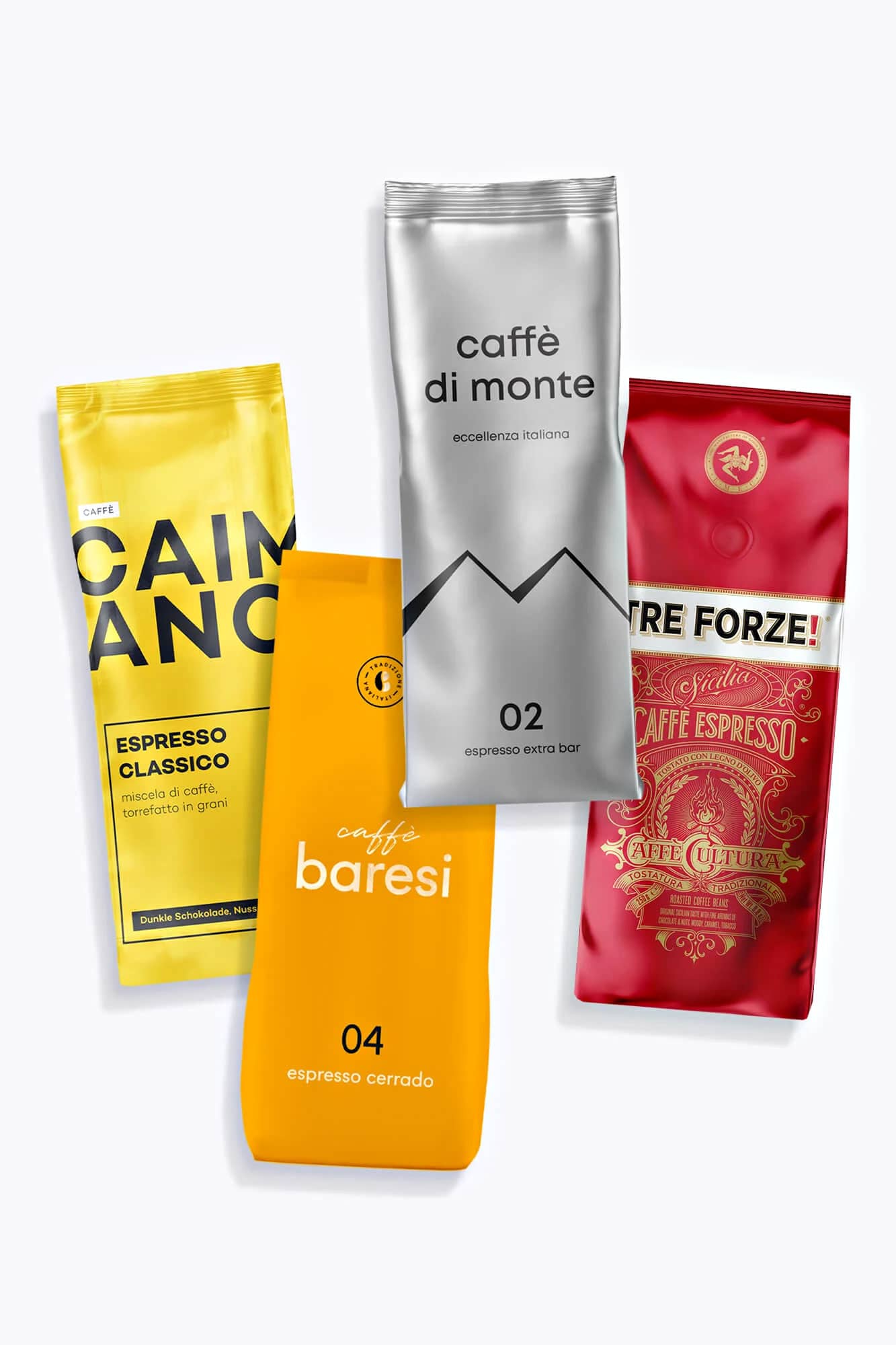 Kaffeebohnen Probierset italienisches Bestsellerpaket