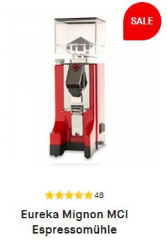 Zu Ostern die Eureka Mignon MCI Espressomühle in rot Kaffee Geschenk zu Ostern, die Eureka Mignon MCI Espressomühle in rot