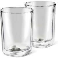 Tchibo Qbo 2er Caffè Gläser, doppelwandig, modern Tchibo Qbo 2er Caffè Gläser für Latte Macchiato, doppelwandig
