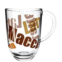 Leonardo Latte Macchiato-Glas mit Henkel & Motiv, Modell Napoli