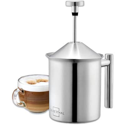 Jetzt Hand-Milchaufschäumer Edelstahl von Silberthal ansehen! Manueller Milchaufschäumer Edelstahl von Silberthal