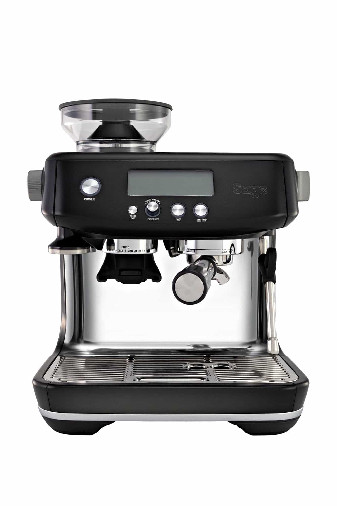 Espressomaschine mit Kaffeemühle Sage the Barista Pro schwarz SES878
