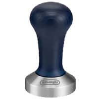 De'Longhi DLSC058 Kaffee-Tamper, 51 mm, aus Edelstahl mit Holzgriff, in elegantem Blau/Silber De'Longhi DLSC058 Kaffee-Tamper, 51 mm, aus Edelstahl mit Holzgriff, in elegantem Blau/Silber